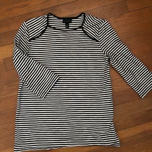 Who What Wear (Target) black and white striped top